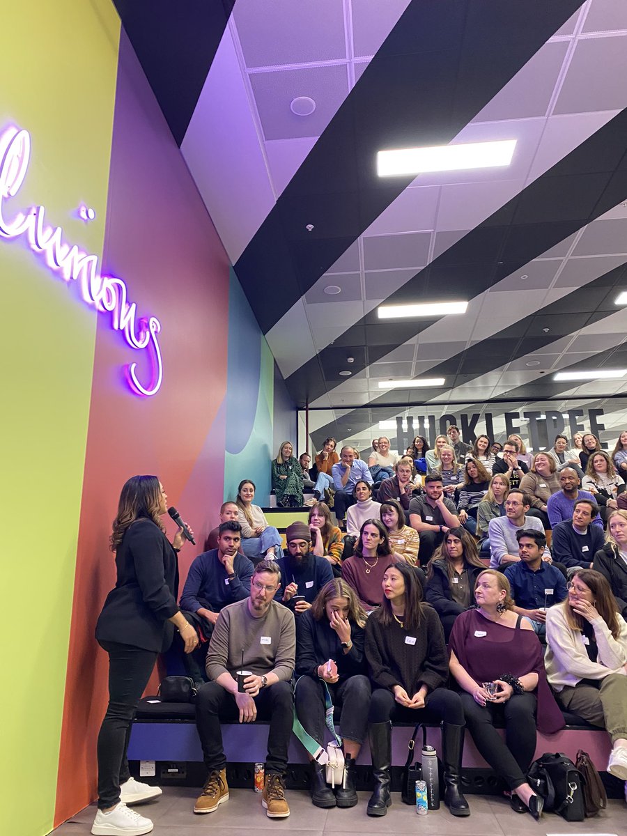 rebelbookclub's tweet photo. Shout out to @KaraNoth (for expert ‘hard conversation guidance’) + @KromantiRum @squarerootldn @TonysChocoUK_IE https://t.co/xxIOT369aw for fuelling our conversations and to @huckletree West for hosting us 🙌🏽 https://t.co/23GM9gcHKX