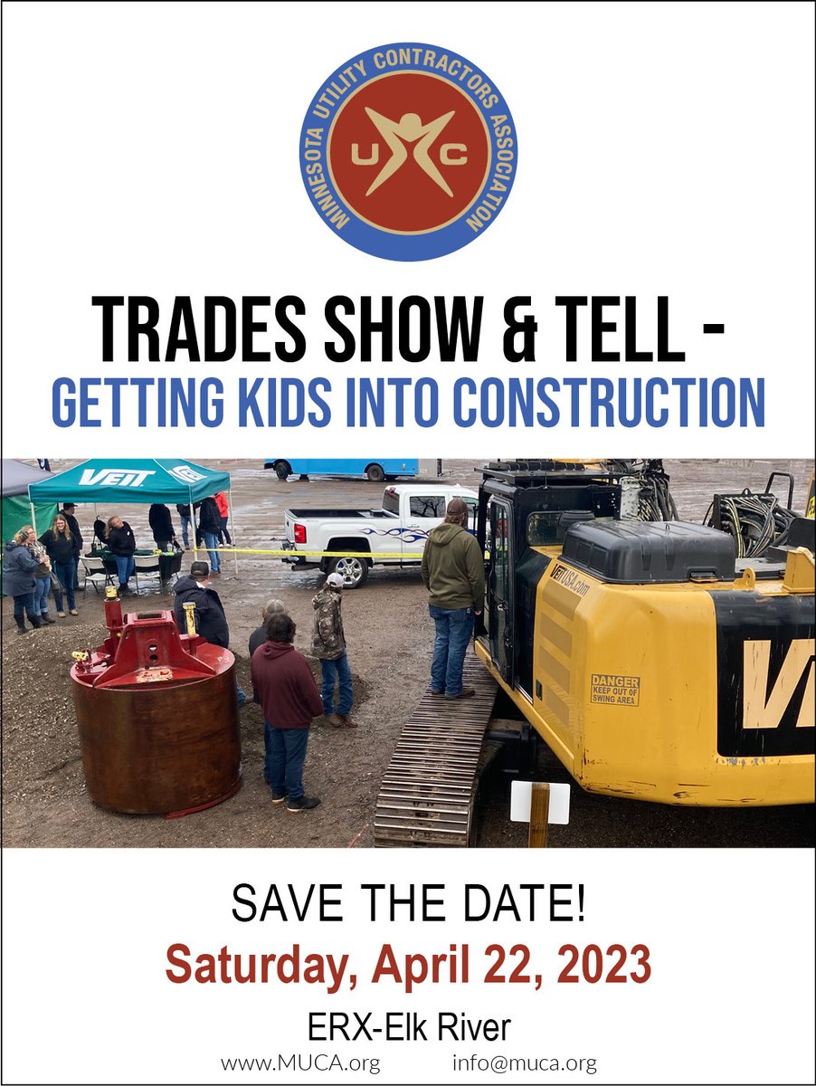 bitroads's tweet image. Check out the upcoming Trades Show &amp;amp; Tell for students and parents who are interested in learning more about careers in the trades! For more info: muca.org.
#jobsinthetrades #MUCAworks #BitRoads2023 #studentjobfair
