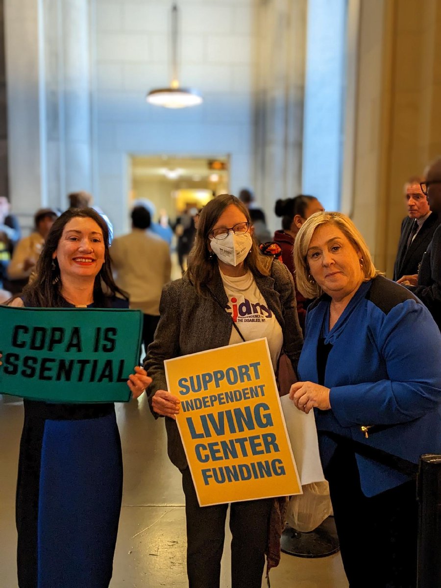 Were we in Albany today to support funding for Independent Living Centers, Access to Home and #FairPay4HomeCare. You better believe we were!