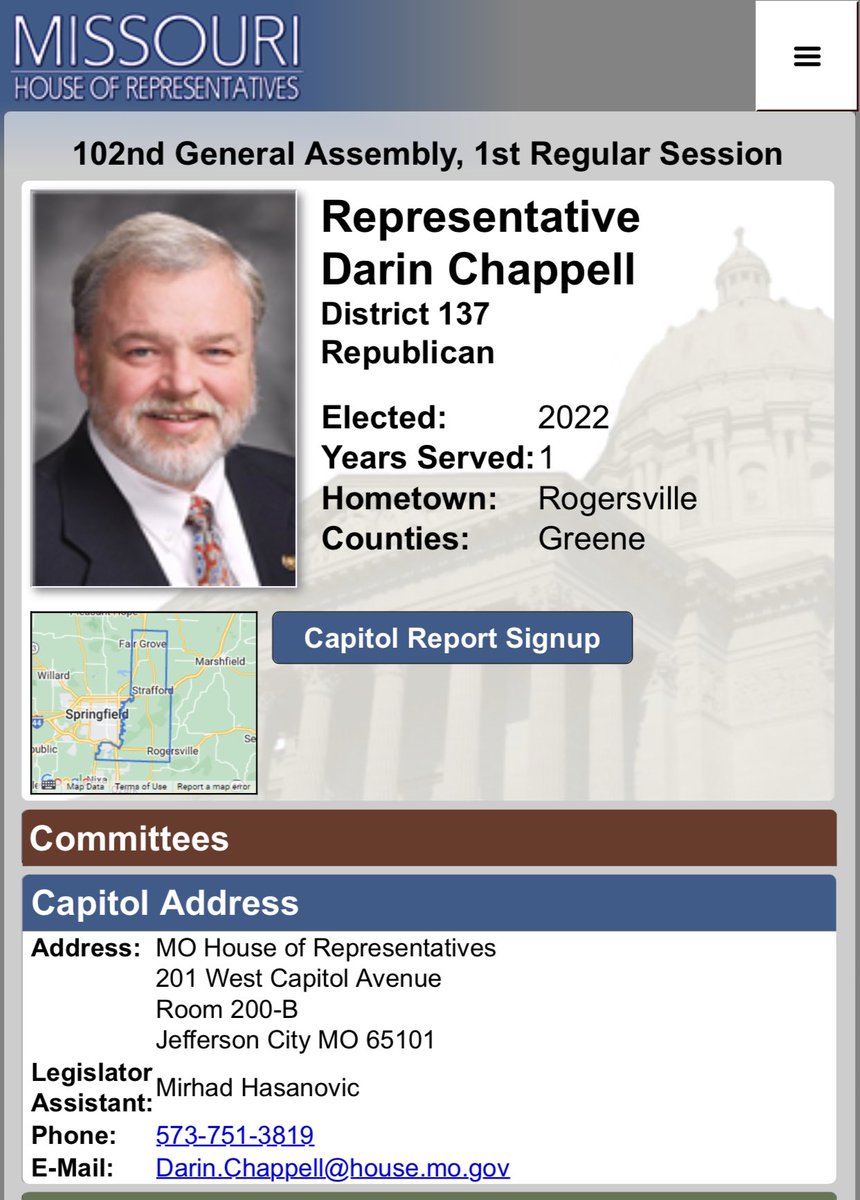 Missouri State Representative (R) Darin Chappell just proposed &amp; passed and amendment that strips $15 million from MO public education. 

His reasoning? “I don’t know if it’s true, but people have told me that schools have so much money that they can’t even spend it all.” #MoLeg