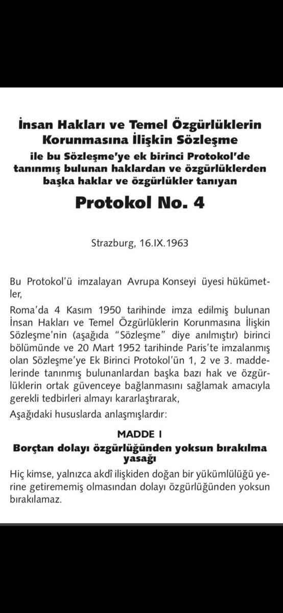 <a href="/akbasogluemin/">Av. M.Emin AKBAŞOĞLU 🇹🇷</a> Çek dışında hiçbir borçluya hapis cezası verilmezken bizi 5 yıl sorgusuz hapse atmak Nekadar Ağır bir Cezadır
Esnaf suçlu değil borçlu 
#CEKEHAPİSCEZASIKALKSIN 
<a href="/RTErdogan/">Recep Tayyip Erdoğan</a>
<a href="/bybekirbozdag/">Bekir  Bozdağ</a>
<a href="/mehmedmus/">Dr. Mehmet Muş</a>
<a href="/suleymansoylu/">Süleyman Soylu</a>
<a href="/mustafaelitas/">Mustafa Elitaş</a>
<a href="/avabdullahguler/">Abdullah Güler</a>
<a href="/AvOzlemZengin/">Av. Özlem Zengin 🇹🇷</a>
<a href="/YildizFeti/">Feti Yıldız</a>