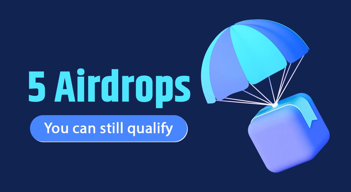 Recapping 5 exciting airdrops that you can still qualify for! 📸🪂

- All high potential airdrops
- 4/5 token already confirmed
- 2 Testnet + 3 Mainnet

Can be easily $2000+ 🎉

Interested?
💟Like 🔁Retweet 🚀LFG
