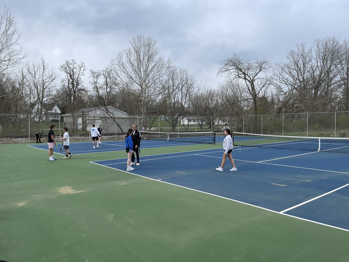 TimMoltonBerea's tweet image. #Bluejacket Tennis getting practice in at the Ronald G. Baker Memorial Tennis Court. #NCPr1de