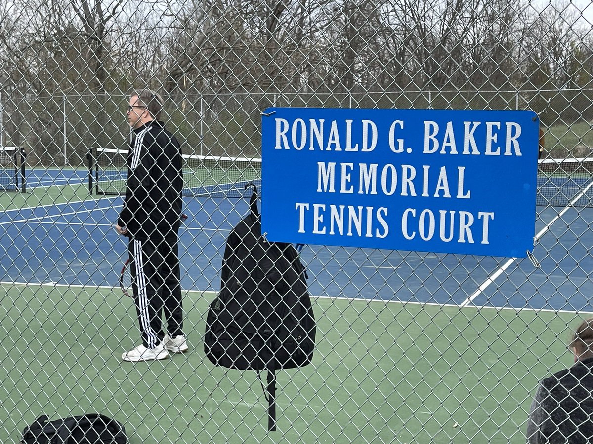 TimMoltonBerea's tweet image. #Bluejacket Tennis getting practice in at the Ronald G. Baker Memorial Tennis Court. #NCPr1de