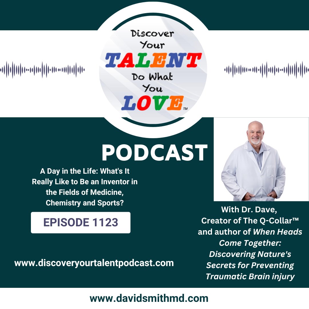 DavidWSmithMD's tweet photo. Had a great conversation with Discover Your Talent Podcast! You can have a listen on Apple. 😊 https://t.co/xtA7Pm90iw
#podcast #concussion #tbi #braininjury #braininjuryawareness  #tbisurvivor #tbirecovery #author #writer #interview #doctor #medical #research https://t.co/GLIvq14fNF