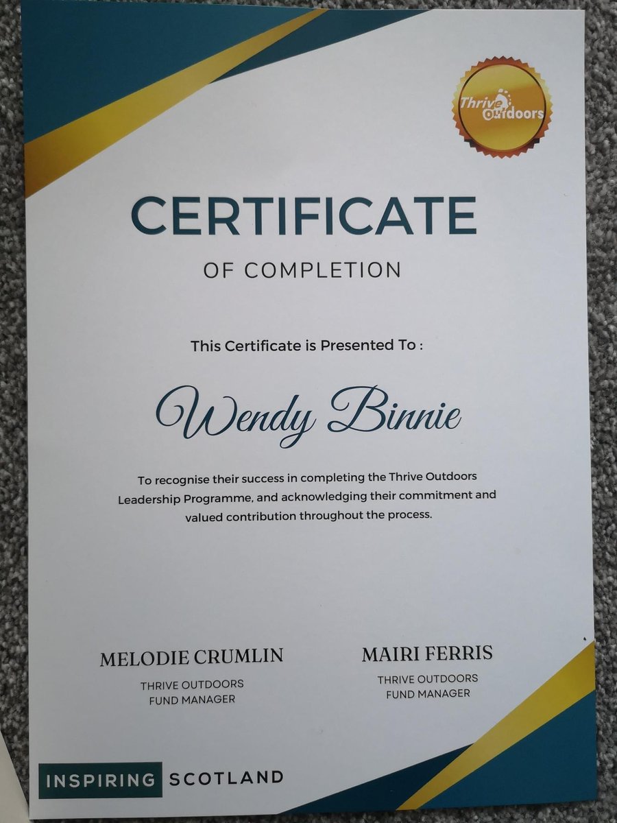 What a fantastic opportunity! it's been a fast, but busy 6 months. I've learned so much about myself as well as leadership and met some wonderful people. Thank you so much to Melodie and Mairi for accepting me onto the very first Thrive Outdoors Leadership Programme <a href="/uttjess/">Under The Trees Ltd</a>