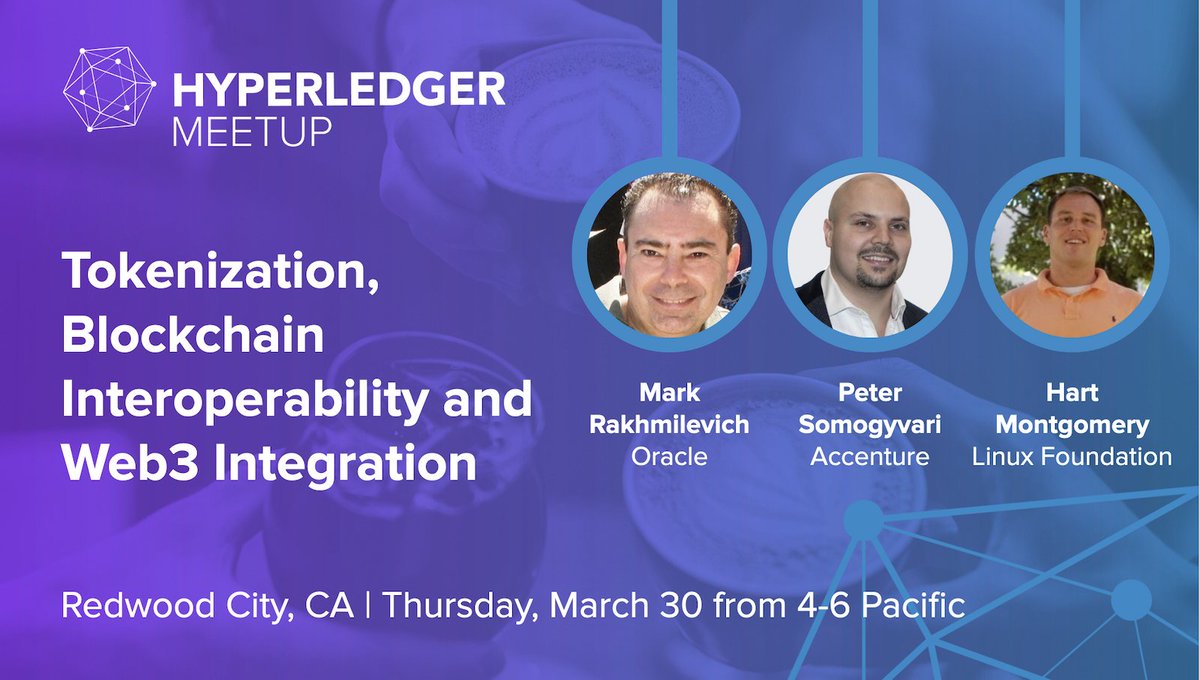 Join us for the next in person #Hyperledger meetup in the Bay Area this Thurs, Mar 30 from 4-6 PM in Redwood City to discuss #tokenization, #blockchain interoperability, #Web3 integration and building Web3 applications with Hyperledger FireFly

hubs.la/Q01J5HNL0