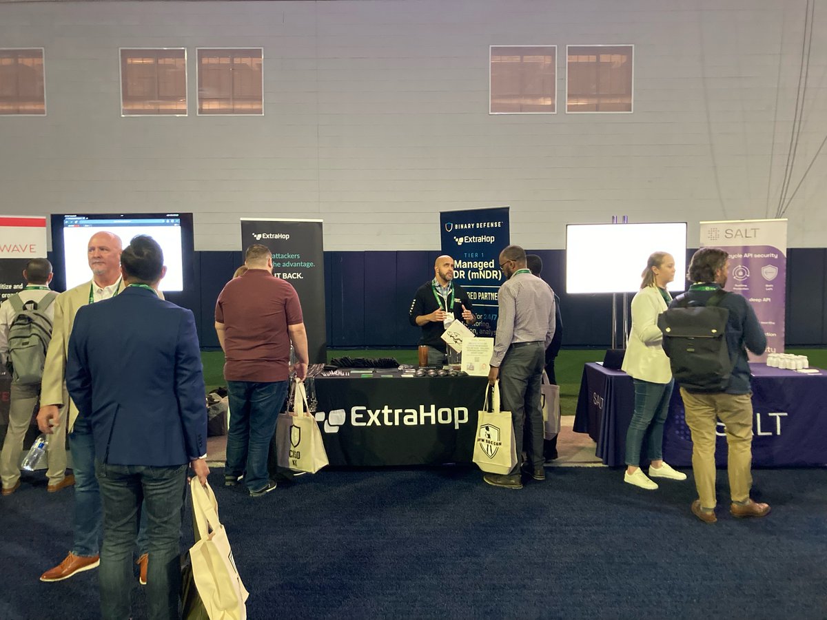 f1tym1's tweet photo. #RT @Binary_Defense: Were you at DFWSecCon 2 by @ciso_xc today? So were we! We enjoyed partnering with @ExtraHop and speaking about our organizations and how we are working together to make the world a safer place.
#DFWSECCON2 #cybersecurity #mNDR https://t.co/q1jOQqdL8z