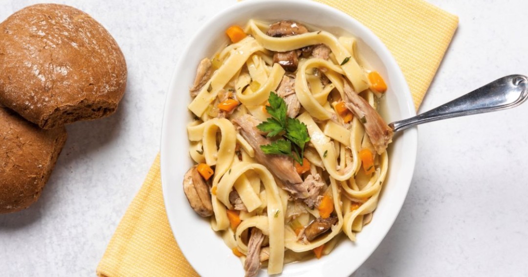 Our final recipe from our National Sales and Marketing meeting is from our Regional Sales Manager Brooks. He said that he enjoys the famous John Tucker Duck and Noodles, “This is a delicious dish and can feed a crowd.”        

Check out the recipe here mapleleaffarms.com/recipes/duck-n…
