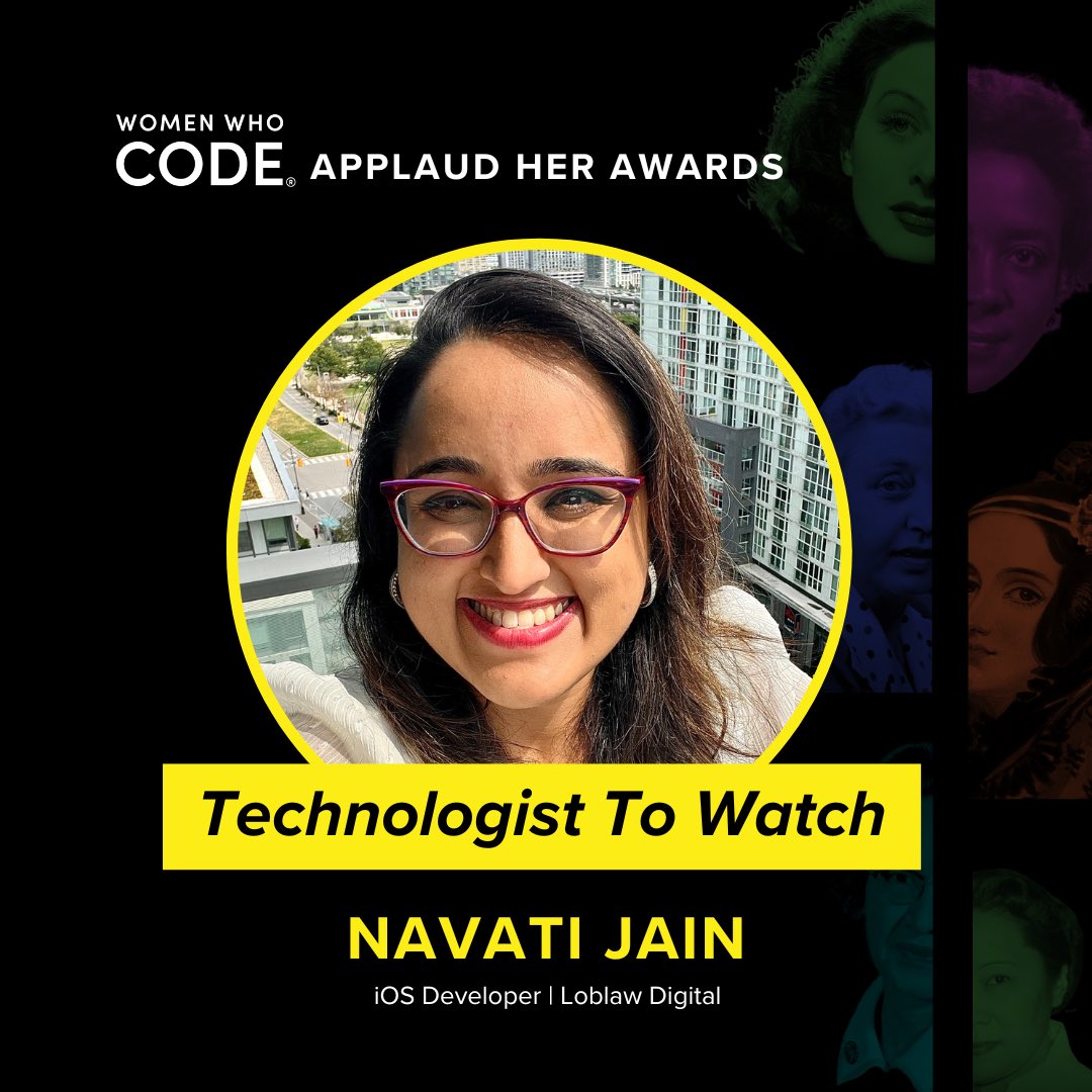 Feeling fortunate to be featured in @WomenWhoCode’s ✨Applaud Her Awards: 100 Technologists To Watch list✨

Here is the list of these incredible folks who are doing amazing things in tech +the community! tinyurl.com/Wwcode100
#WomenWhoCode #ApplaudHer
#100TechnologistsToWatch