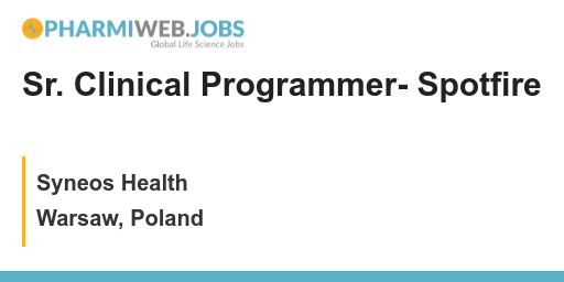 PharmaNews_Jobs's tweet image. Sr. Clinical Programmer- Spotfire - zpr.io/iuEyKBgMuk3v
Are you an experienced Clinical Programmer with strong Spotfire skills? We're looking for a Sr. Clinical Programmer to join our team. If you're up for the challenge, apply now! #ClinicalProgrammer #Spotfire #JobOppo