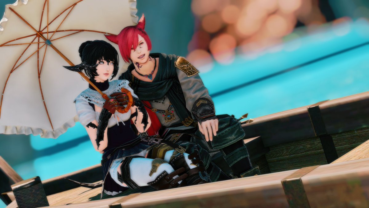 My #WoL and #grahatia are having a beautiful day - and I hope you lovelies are, too! 

#aura #miqote #wolship