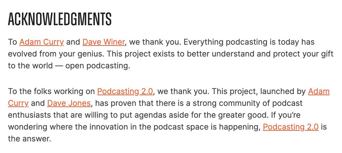 The Podcast Standards Project tweet media
