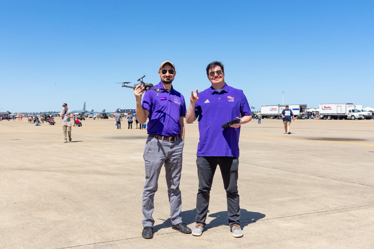 NSULA's tweet photo. If you attended the Barksdale Defenders of Liberty Air Show over the weekend, there's a good chance you saw some of our Demons there! 😈

NSU faculty, staff, and students hosted demonstrations and shared information with visitors throughout the weekend. https://t.co/EZyT3Kj5yt