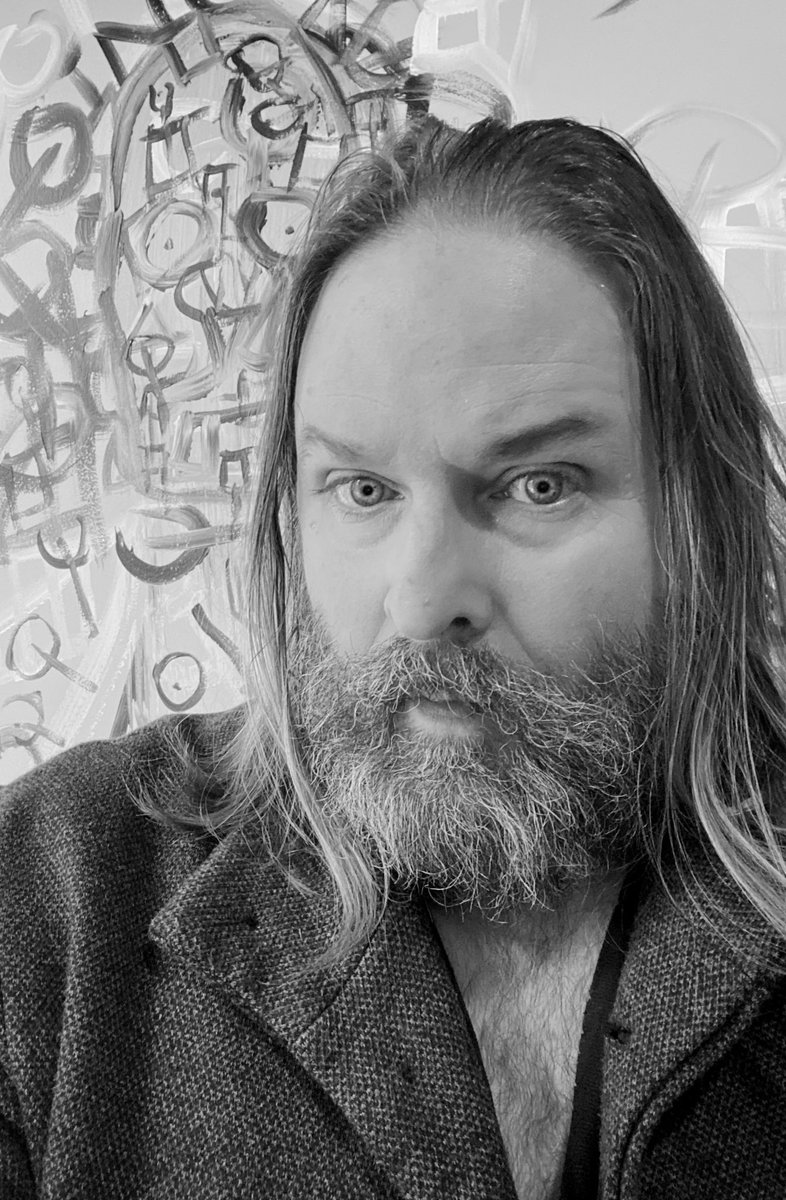 Shot the promo and paintings for upcoming ‘Alchemy <a href="/55/">55 Fact Checking</a> in my studio today with photographer <a href="/allenclarkphoto/">allen clark</a> - that’s an Orc behind me.