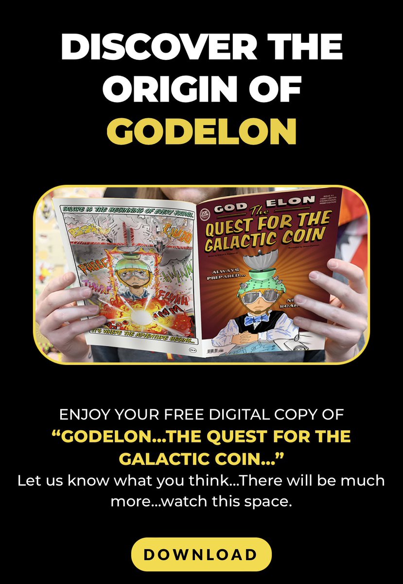 GodElon.com New website up, “GODELON…THE QUEST FOR THE GALACTIC COIN…” Is now available for free download #GodElon #GodElonComics #comicbook
