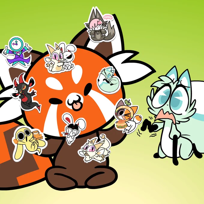 Use all your stickers? Miss out?No problem!All Chikn stickers are available in the shop! Get em  
