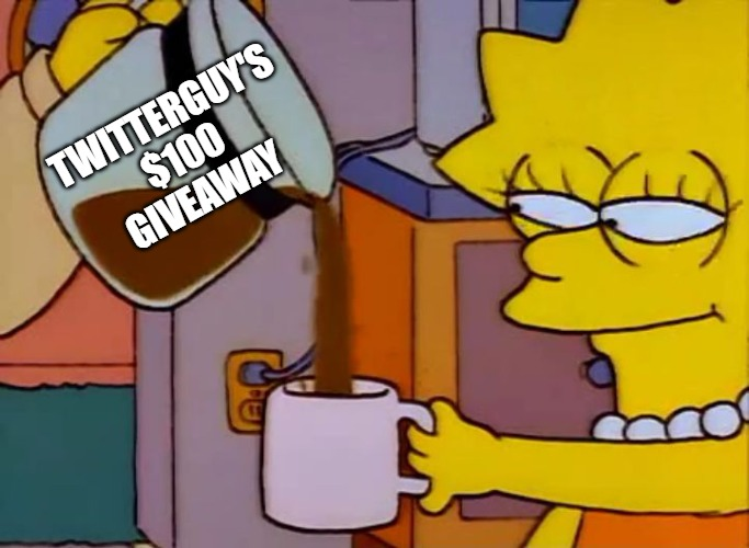 Gm. Pour me some of the good stuff☕️

Like + RT to enter💸