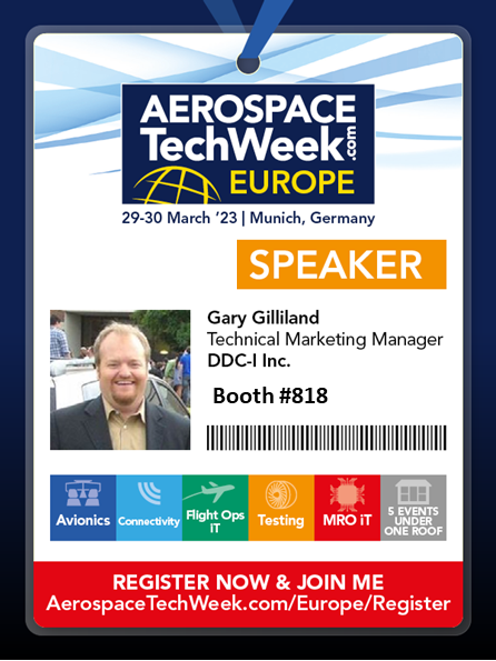 Stop by booth 818 @ #AerospaceTechWeek Munich for a demo of the Deos RTOS, dev tools &amp; graphics integration on a NXP ARM Cortex A-53 i.MX8 reference platform. Also join DDC-I's Gary Gilliland for his presentation on Multicore Processing in the Safety Critical Avionics Environment
