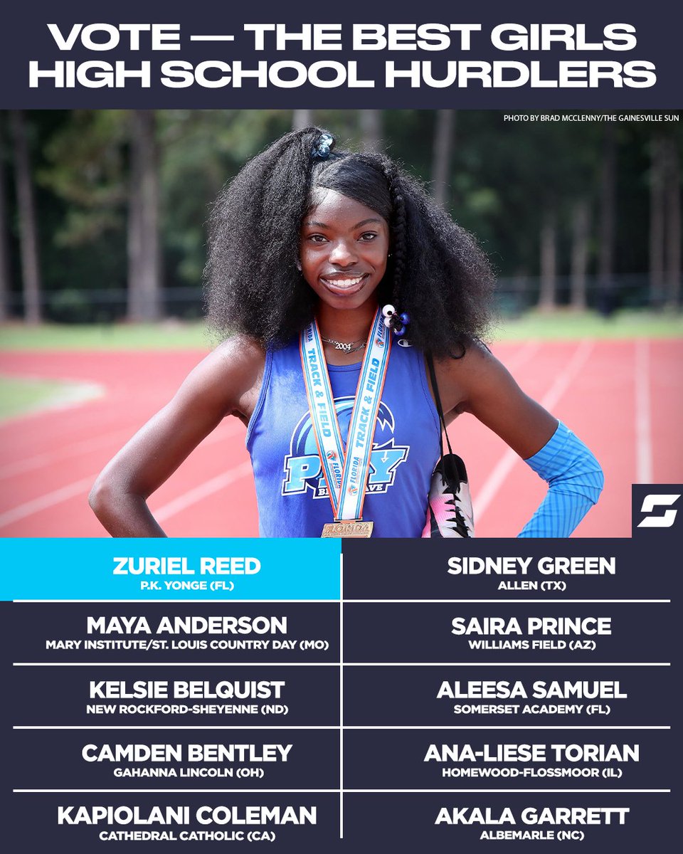 High School On SI (@highschoolonsi) on Twitter photo We want to hear from you 🗳️
Which hurdler will be the best of the best this season in girls high school track & field? 🏃♀️👟
Vote now ➡️ news.scorebooklive.com/track-and-fiel…
<a href="/mayandersonnn/">Maya Anderson</a> <a href="/MICDSTrack/">MICDS Track & Field</a> <a href="/NRS_Rockets/">NRS Rockets</a> <a href="/_camdenbentley/">camden bentley</a> <a href="/ladylionstrack/">Gahanna Lincoln Girls Track</a> <a href="/cchsdons/">Cathedral Catholic High School</a> <a href="/uctrack/">Union Catholic XC + Track & Field</a> <a href="/kirkwoodtrack/">Kirkwood T&F</a> We want to hear from you 🗳️
Which hurdler will be the best of the best this season in girls high school track & field? 🏃♀️👟
Vote now ➡️ news.scorebooklive.com/track-and-fiel…
<a href="/mayandersonnn/">Maya Anderson</a> <a href="/MICDSTrack/">MICDS Track & Field</a> <a href="/NRS_Rockets/">NRS Rockets</a> <a href="/_camdenbentley/">camden bentley</a> <a href="/ladylionstrack/">Gahanna Lincoln Girls Track</a> <a href="/cchsdons/">Cathedral Catholic High School</a> <a href="/uctrack/">Union Catholic XC + Track & Field</a> <a href="/kirkwoodtrack/">Kirkwood T&F</a>