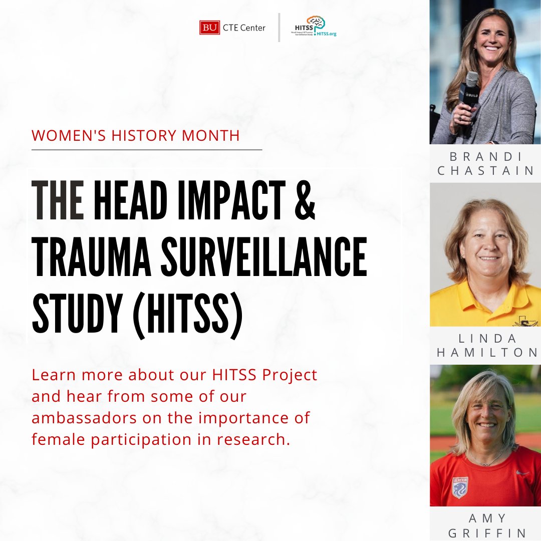 bu_cte's tweet photo. During #WomensHistoryMonth, learn more about @HITSS_BU which is currently enrolling women age 40+ who played soccer at any level. #BUCTE
Hear from some of the #HITSS ambassadors in the thread below and learn why female participation in research is critical.
(Part 1/6) https://t.co/7tJsXFriay
