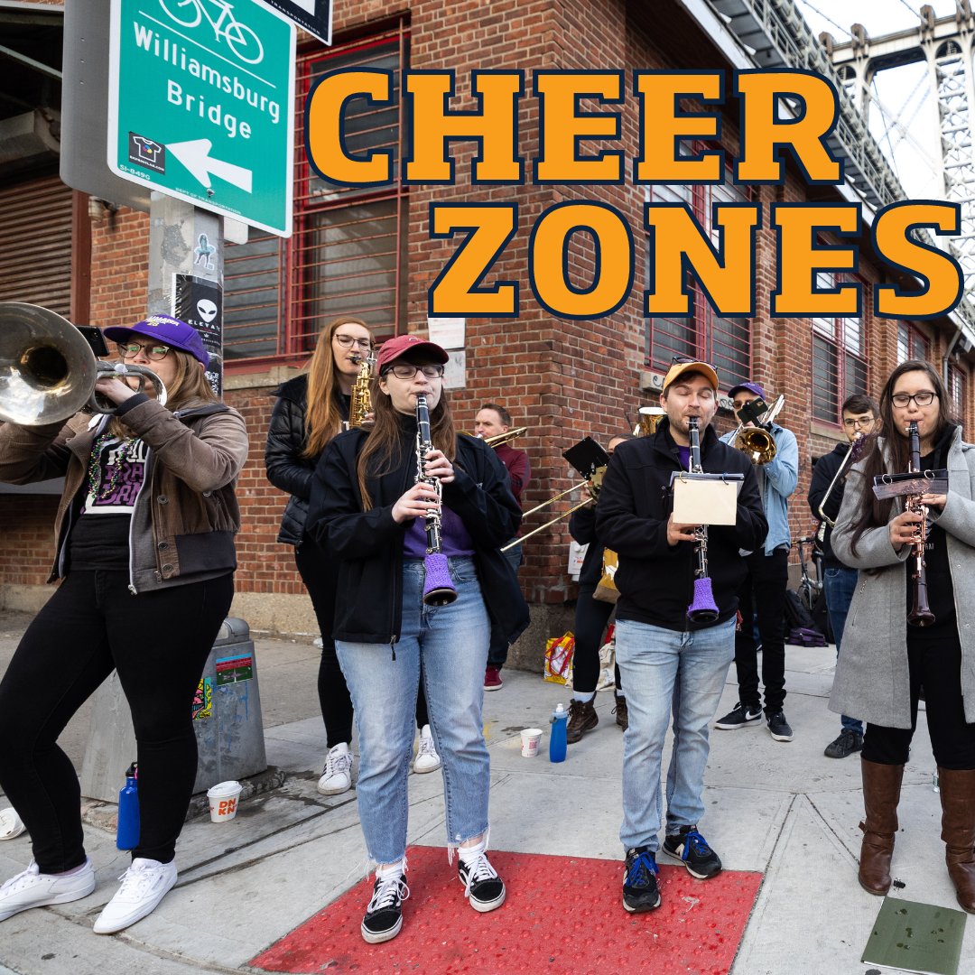 Where my spectators at?? Make some noise at one of the following #Cheerzones on race day: 📣 Cheer Zone #1: Williamsburg Bridge at Kent Avenue near Mile 2 📣 Cheer Zone #2: Columbus Park at Cadman Plaza near Mile 6 📣 City Point Cheer Zone: Albee Square at City Point near Mile 8
