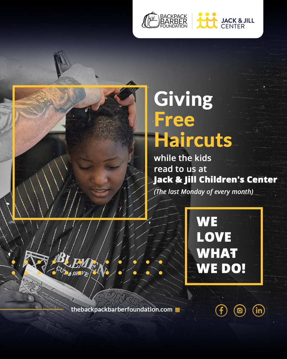 It was great seeing the kids at @JackJillCenter in Fort Lauderdale yesterday and hearing them read! 💛

Visit the link in our bio to support The Jack & Jill Center and The Backpack Barber Foundation!

#barber #fortlauderdale #fortlauderdaleflorida #floridanonprofit #freehaircuts