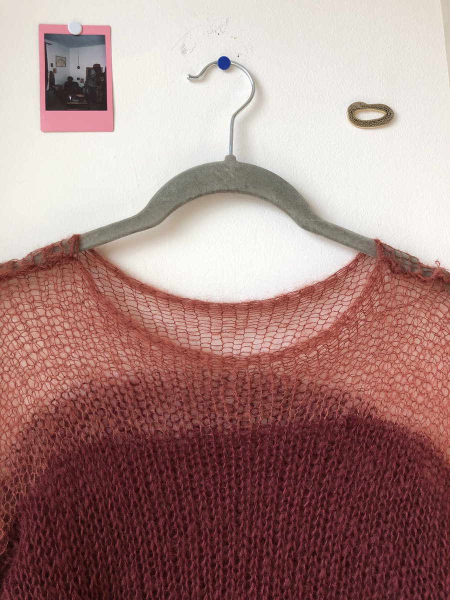 leebyyy's tweet photo. red wine 🍷 + rust red trim mohair sweater https://t.co/h9KaPQ2M8g