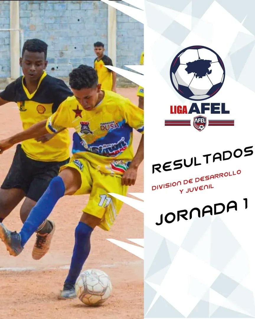 SomosAfel's tweet photo. #LigaAFEL 🇱🇦 🏆 | ¡Resultados de la JORNADA 1 de la Liga AFEL 2023! 📝

División Desarrollo ⭐
División Juvenil ⭐ 

#SomosAFEL #TodoSomosAFEL #TeamAFEL #ConElOrgulloDeSerLarense https://t.co/5s7pn3ZhRo