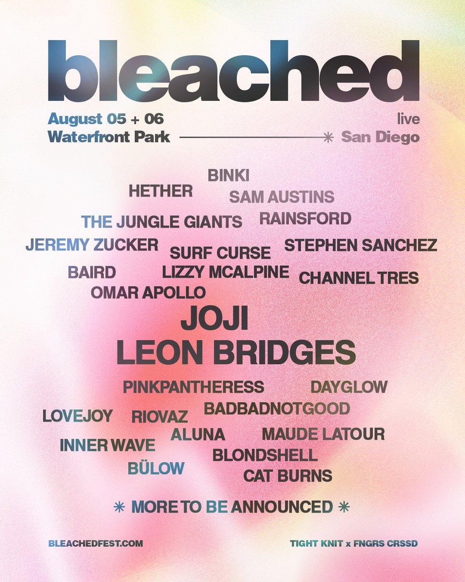 year 1 - let’s get it started right @BleachedFest bleachedfest.com