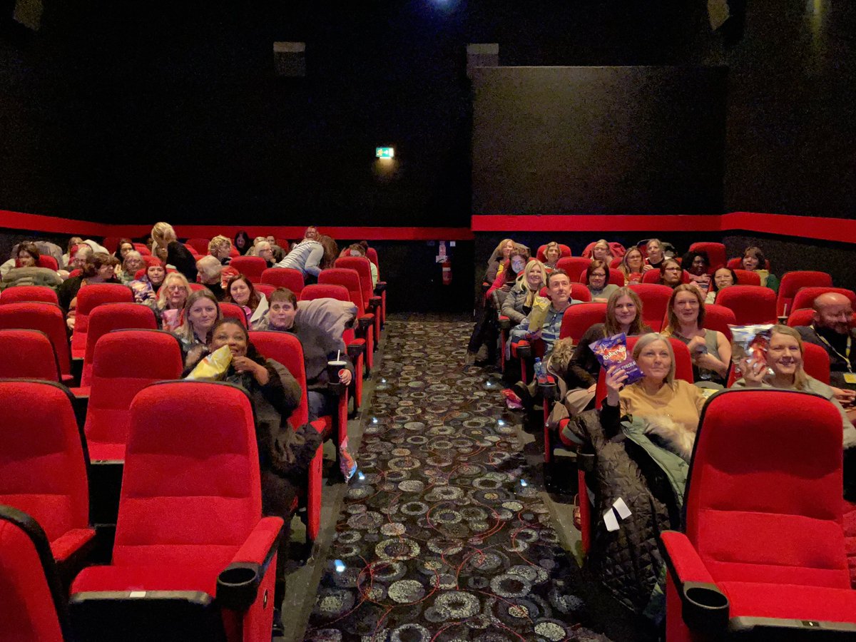 Over 60 Oxleas staff at the cinema for a private screening of Allelujah, filmed at memorial, the film was a little somber but memorial featured a lot in all its glory and we enjoyed an evening out and our popcorn 🤣<a href="/OxleasNHS/">Oxleas NHS</a> <a href="/robbins_sian/">Sian Critchley-Robbins</a> <a href="/hlj17/">Helen Jones</a>