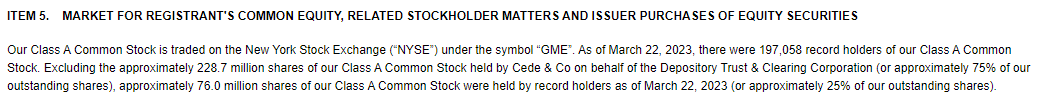 ShaunFitzzzy's tweet photo. There are 76 million share of $GME directly registered as of last week.  

That represents an increase of 5.1 million shares.  

Makes that 500k from last time seem even more out of place.  

#GME https://t.co/ODjt0yMj6i