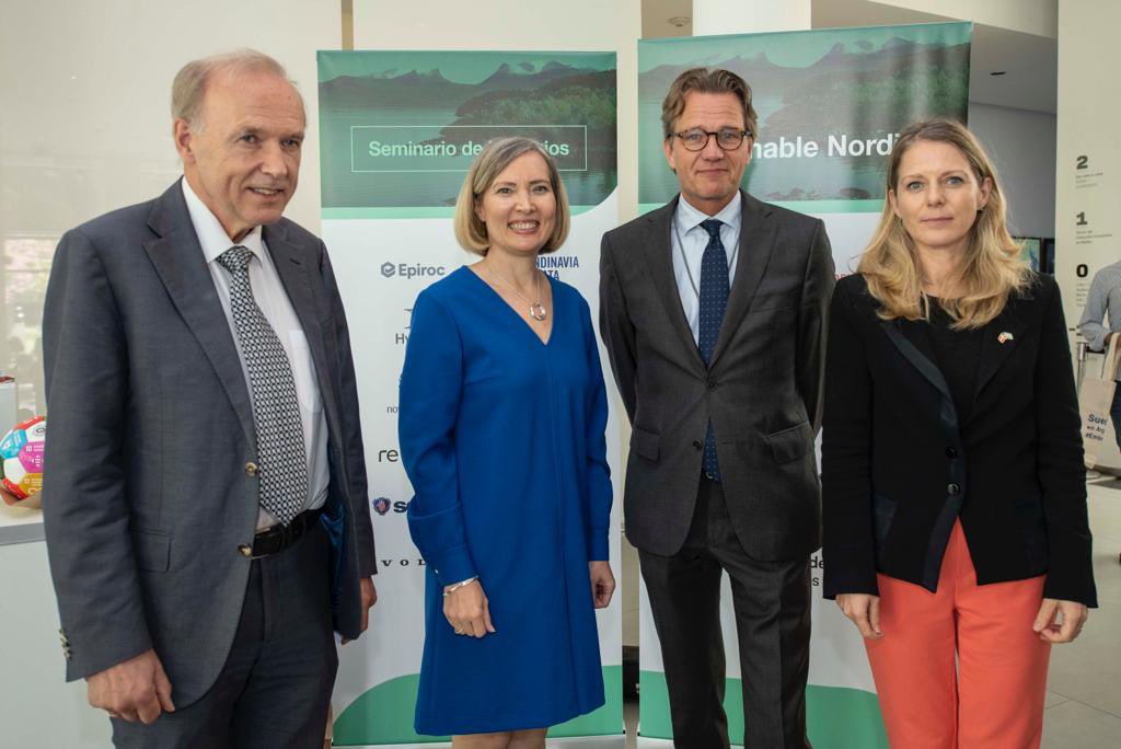 Muy exitoso evento #SustainableNordics en Buenos Aires hoy. Agradecemos las 12 empresas de 🇩🇰🇫🇮🇳🇴🇸🇪 por compartir sus mejores practicas y soluciones para promover el desarrollo sustentable. 🌎