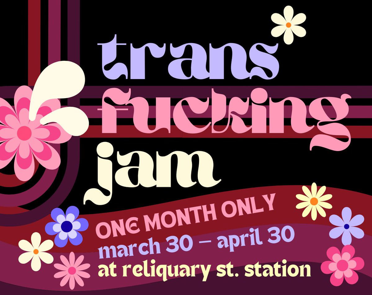 stargazersasha's tweet photo. stargazersasha presents:

🌻💐🌸 THE TRANS FUCKING JAM 🌸💐🌻
A MULTIMEDIA EROTIC / SEXUALITY THEMED JAM FOR TRANS ARTISTS
MARCH 30 - APRIL 30

🌸 MAKE IT FUN 🌸
💐 MAKE IT NASTY 💐
🌻 MAKE IT YOURS 🌻

🔗 IN REPLY
🔄 PLS RT!! https://t.co/QCczoB4fkx
