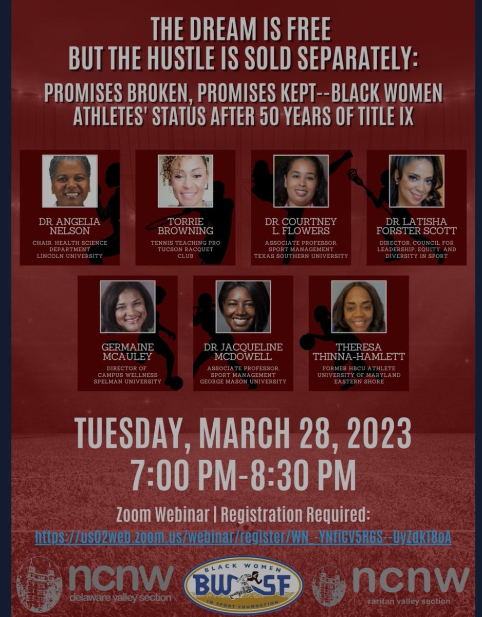 Excited about this panel discussion today. Thank you <a href="/BWSFoundation/">Black Women in Sport Foundation</a> for the invitation. #Blackwomeninsports #titleix