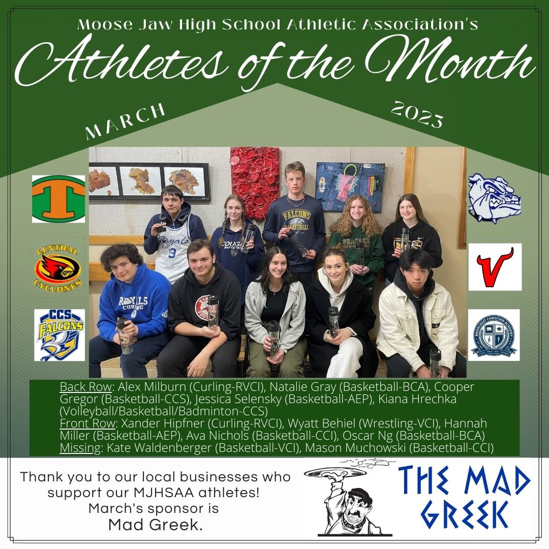 Congratulations to all of the MJHSAA athletes of the month especially our own Xander and Alex!