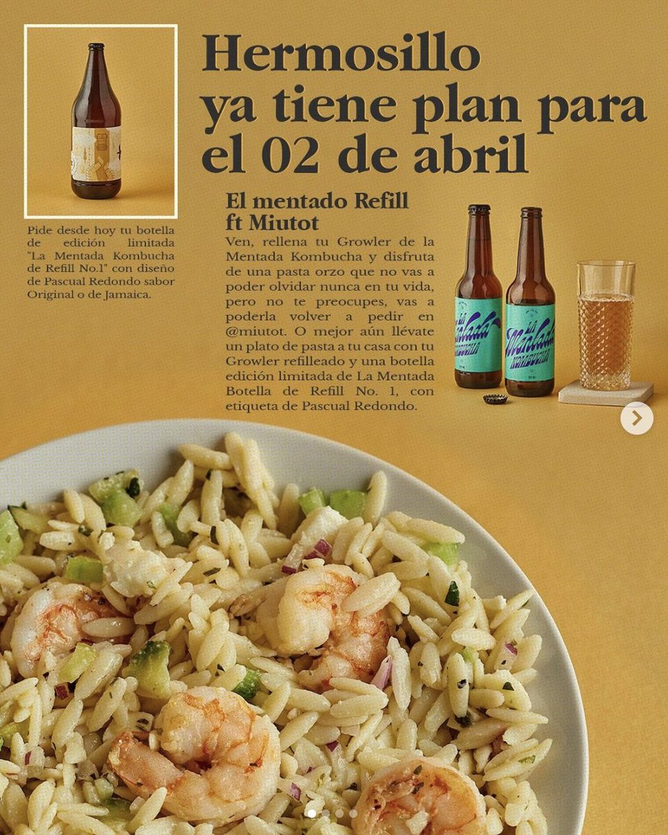 Holi, ¿tienen un minuto para hablar de la kombucha? Chamacos chequen este post y yo les recomiendo que hagan su pedido porque hasta hay caguama edición especial:

instagram.com/p/CqWQzzFv-v0/