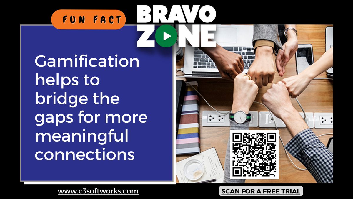 #TrainingTuesday tip from the BRAVOZONE on the #gamificationoflearning. Visit our website for more information at c3softworks.com.