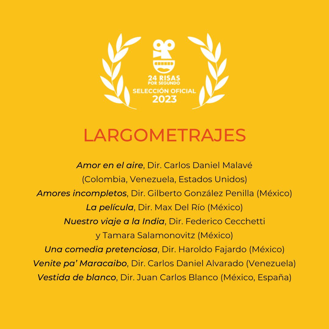 Fest. Int. Cine y Comedia, 24 Risas por Segundo tweet media
