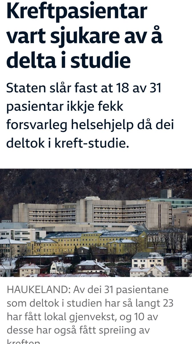 Rusnytt's tweet image. #Helse #kreftforskning ut av styring og kontroll  ..og ansvar ,. . enda en gang?