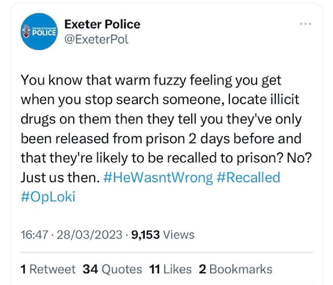 This must be a spoof account. The UK #police would never be this casually cruel @ExeterPol