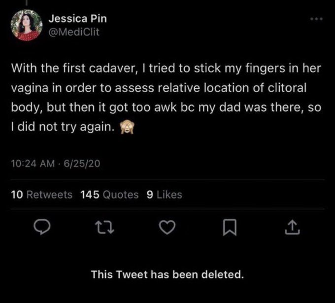 Her daddy not only bought bodies for her, but the only reason she didn&rsquo;t keep doing it was bc &ldquo;he was