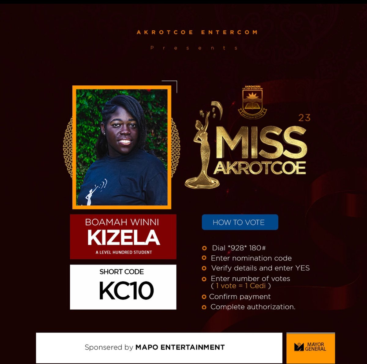AkrotcoeE's tweet photo. May your magical charisma get you loads and loads of success. I wish y’all Good luck! https://t.co/xruqom6SKQ