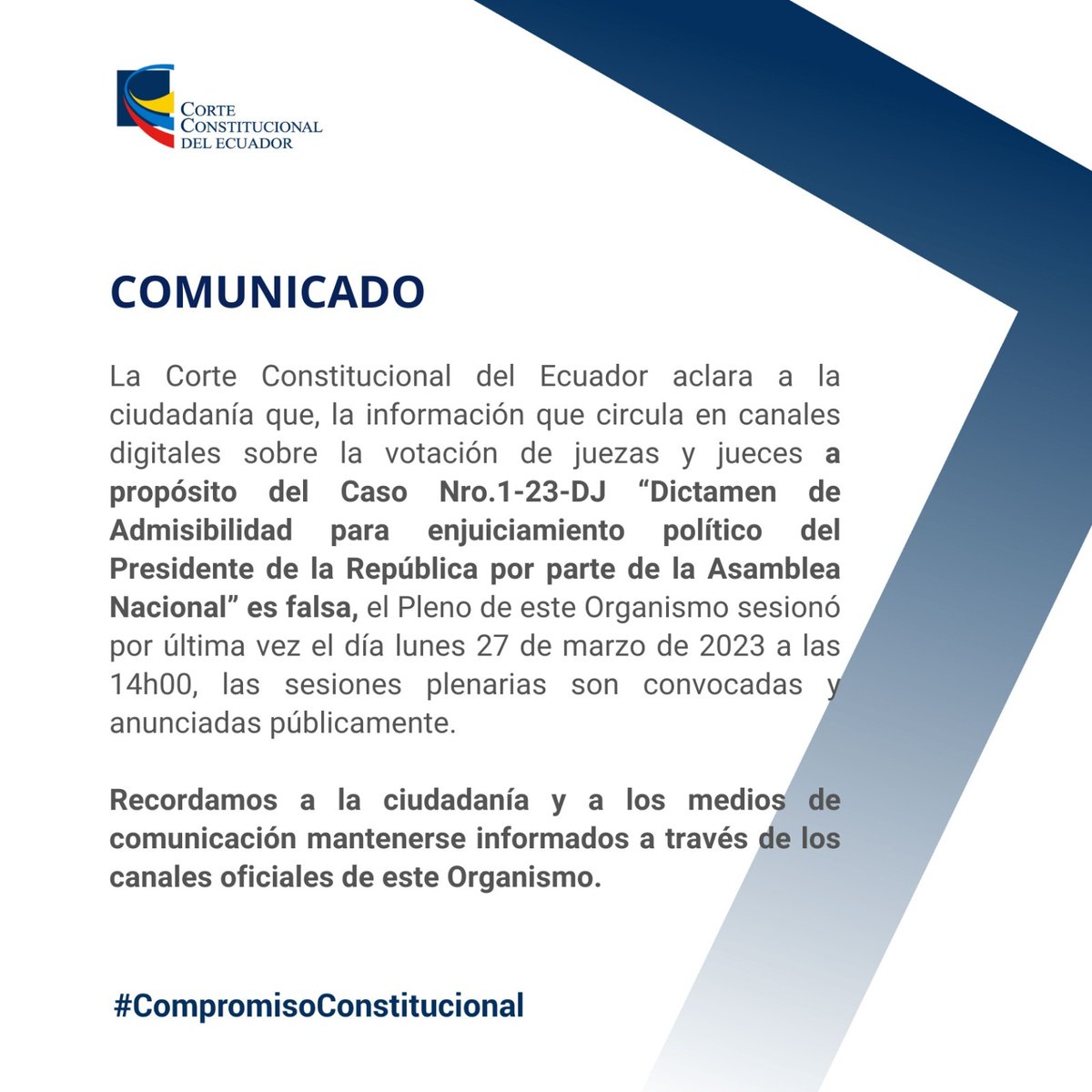 ¡ES MERENGUE O NO ES MERENGUE!

Ecuador a la espera del dictamen de la CORTE #CorteConstitucionalNoTeVendas