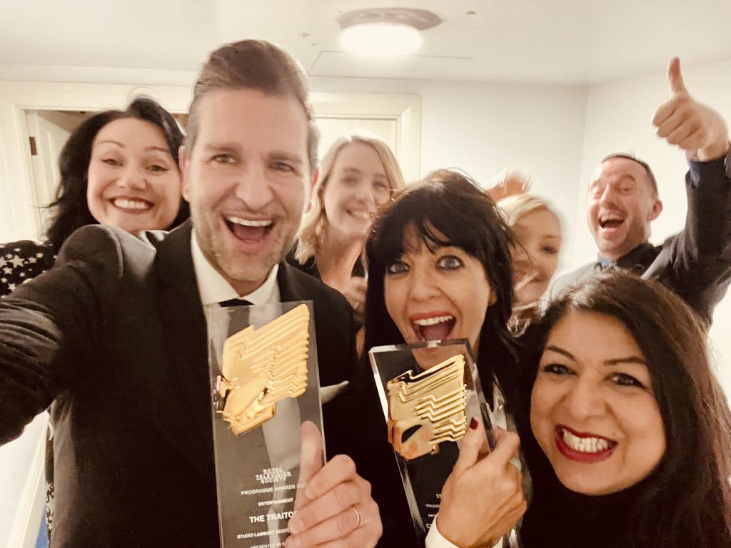 Psst, we won another one! Best Entertainment Show and Best Entertainment Performance for #TheTraitors and for @ClaudiaWinkle at the Royal Television Society Awards. We are now OFFICIALLY multi-award winning!! 🏆 A huge thank you to the cast, they made the show what it is.