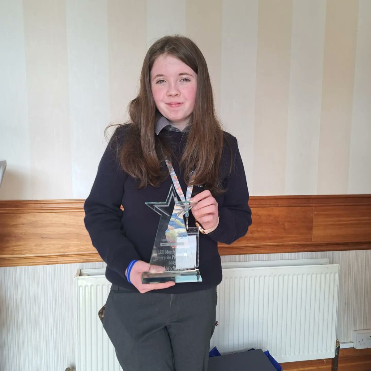 OCCNobber's tweet photo. Well done to our TY students today at the Meath County Student Enterprise Final in the Knightsbrook Hotel Trim. Congrats to Nicole Purfield who won the Social Media Award 👏 and thank you to our business teachers Ms Crosby, Ms Conway and Ms Shekleton! 🙌 https://t.co/oFBGauyfxr