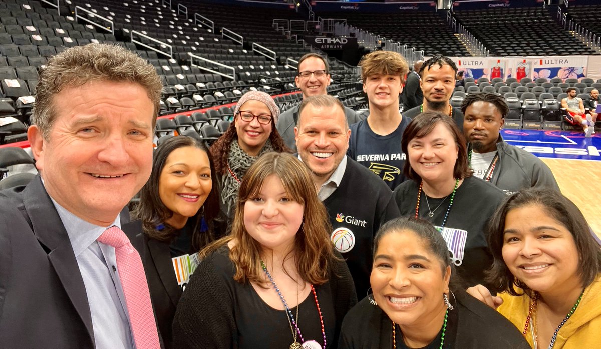 Great to have my <a href="/GiantFood/">Giant Food</a> family in <a href="/CapitalOneArena/">Capital One Arena</a> and presenting Pride Night <a href="/WashWizards/">Washington Wizards</a> Radio starts at 6:45 <a href="/team980/">The Team 980</a> 1500 AM <a href="/Audacy/">Audacy</a> <a href="/NBA/">NBA</a> <a href="/WashWizards/">Washington Wizards</a> Apps <a href="/SIRIUSXM/">SiriusXM</a> 909 and satellite <a href="/glennconsor/">Glenn Consor</a> @BryanAlbinLife 
#RadioParty #DCAboveAll