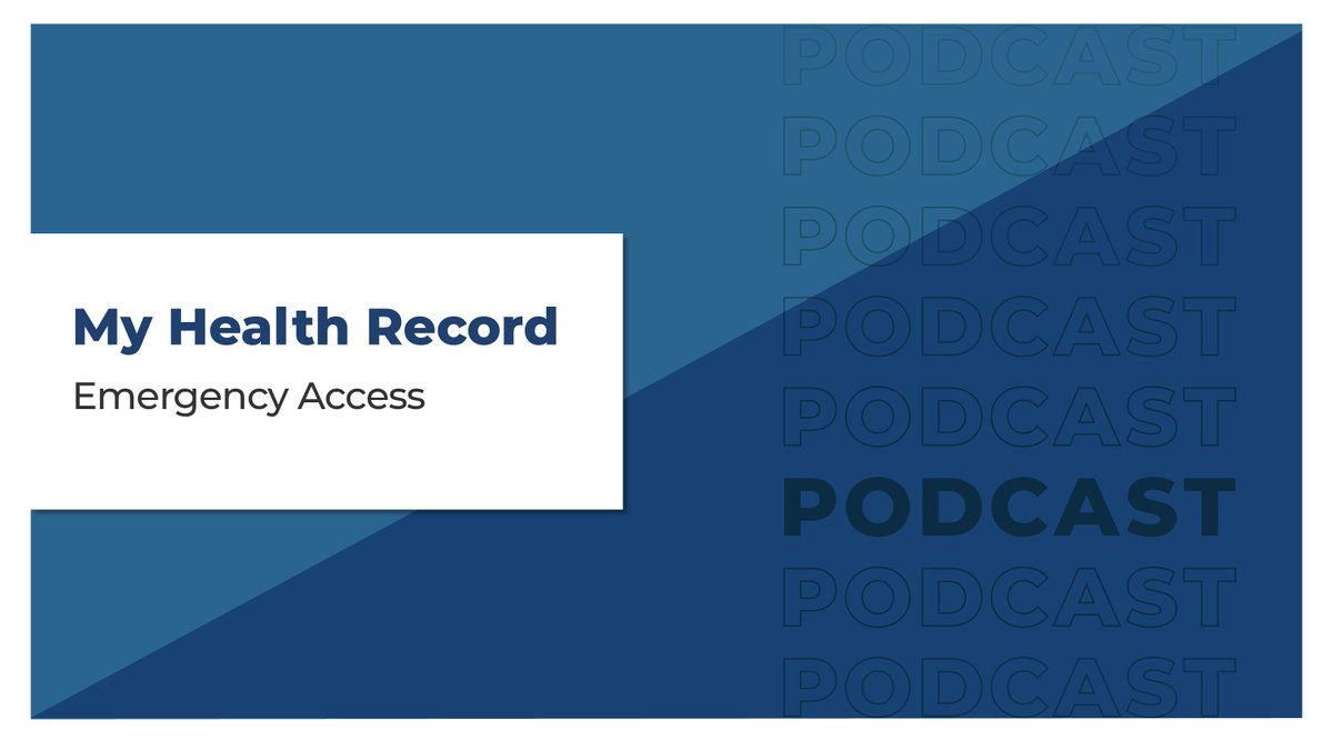 Digital Health AU (@audigitalhealth) on Twitter photo Interested in understanding when it's appropriate to use the emergency access function in #MyHealthRecord? Listen to this podcast with Dr <a href="/_AndrewRochford/">Dr Andrew Rochford</a>, Jennie McDonald, Dr Xiu Lee, Neil Fraser and Diana Weston: adhagov.info/Emergency_Acce… #DigitalHealth #compliance #privacy Interested in understanding when it's appropriate to use the emergency access function in #MyHealthRecord? Listen to this podcast with Dr <a href="/_AndrewRochford/">Dr Andrew Rochford</a>, Jennie McDonald, Dr Xiu Lee, Neil Fraser and Diana Weston: adhagov.info/Emergency_Acce… #DigitalHealth #compliance #privacy