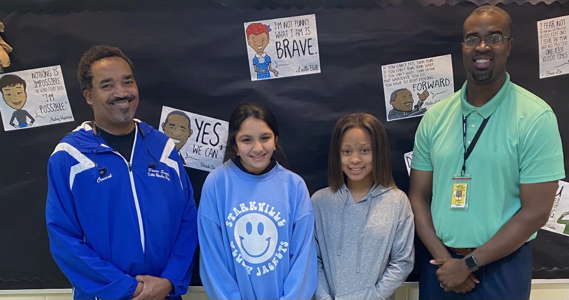 Last month, several AJHS Jackets participated in a Black History Month essay contest sponsored by Phi Beta Sigma Fraternity, Inc. Congratulations to Avani Pacharne, Madison Dancy &amp; Daylen Gardner (not pictured) who submitted winning essays!

#ExpectExcellence