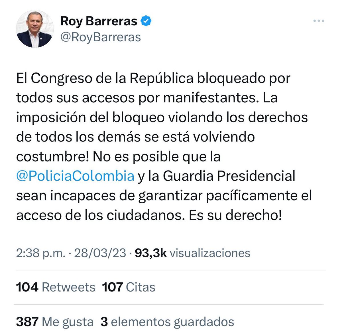 YanErickRosero3's tweet photo. Sr. @RoyBarreras le recuerdo q ustedes las monjitas de la caridad, no solo bloquearon Bogotá, fue toda 🇨🇴 y por meses y no les importo si la mayoría de los colombianos, pagaban los platos rotos de sus criminales de las #PrimerasLineas https://t.co/bWeHHQvorR